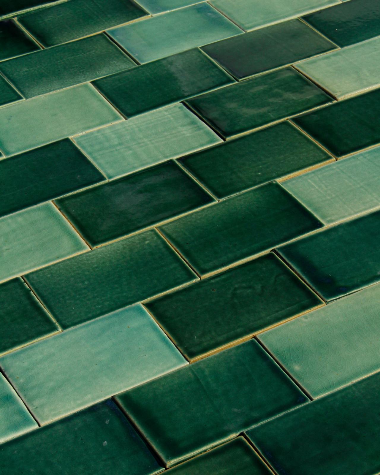 Emerald Green London Tiles | deVOL Kitchens